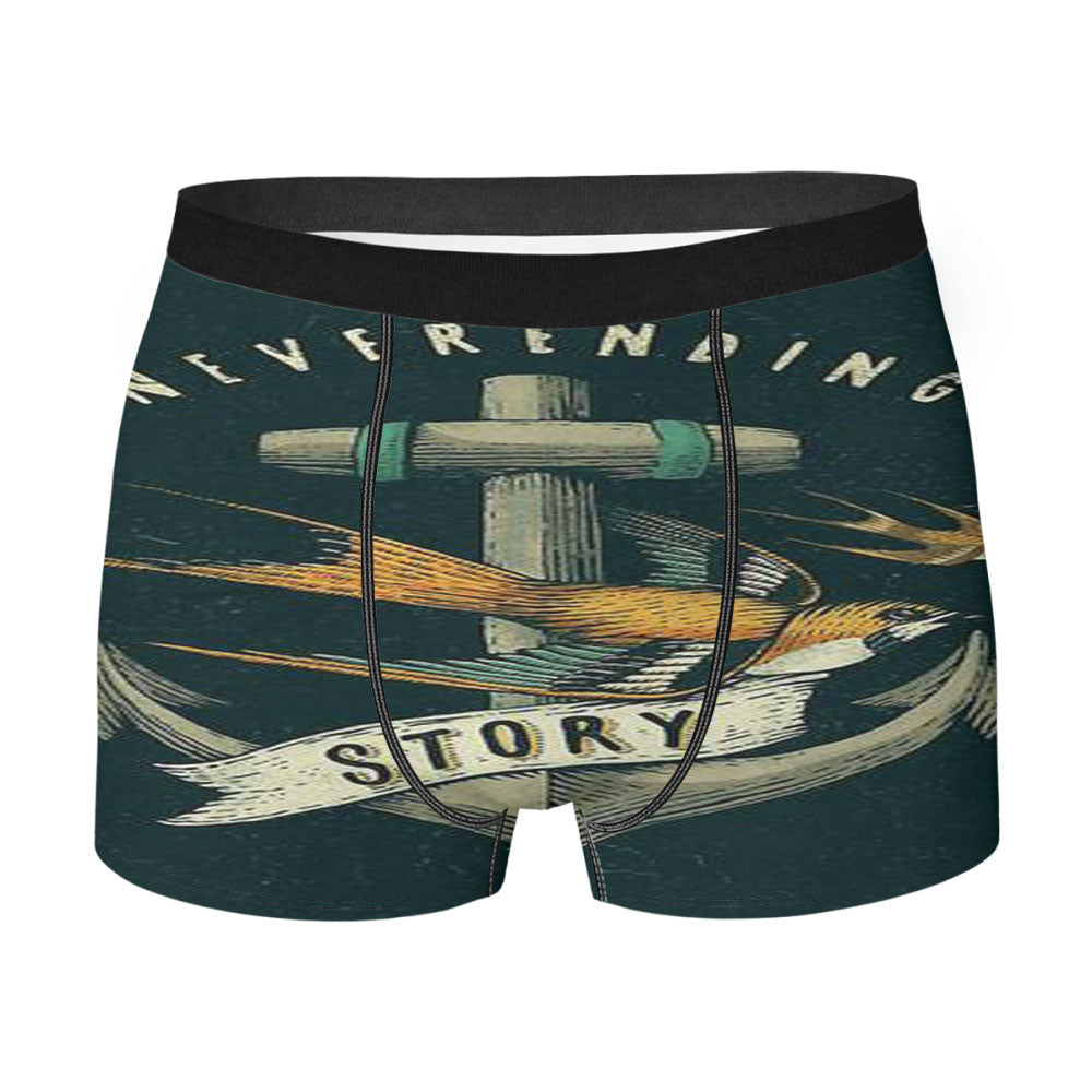 Anchor Petrol Grey Men'S Boxer Briefs
