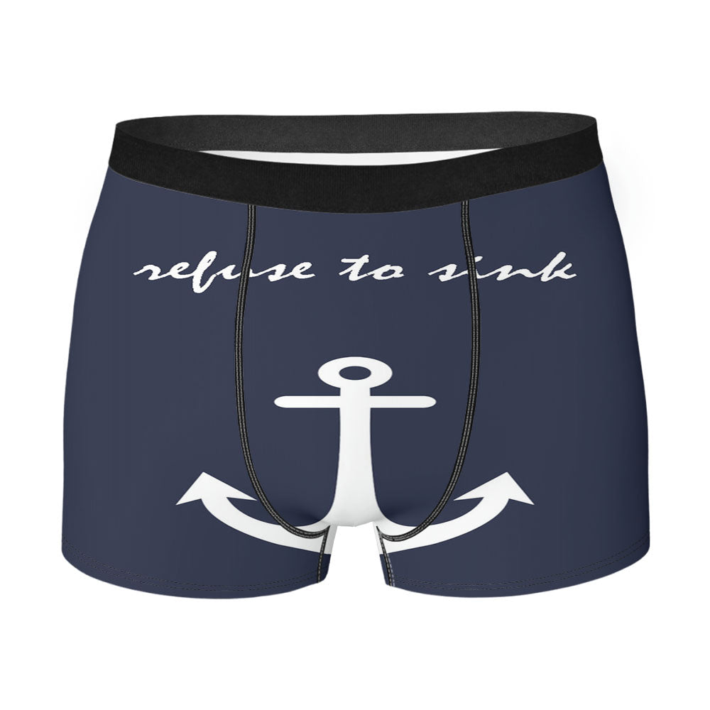 Anchor Refuse To Sink Men'S Boxer Briefs