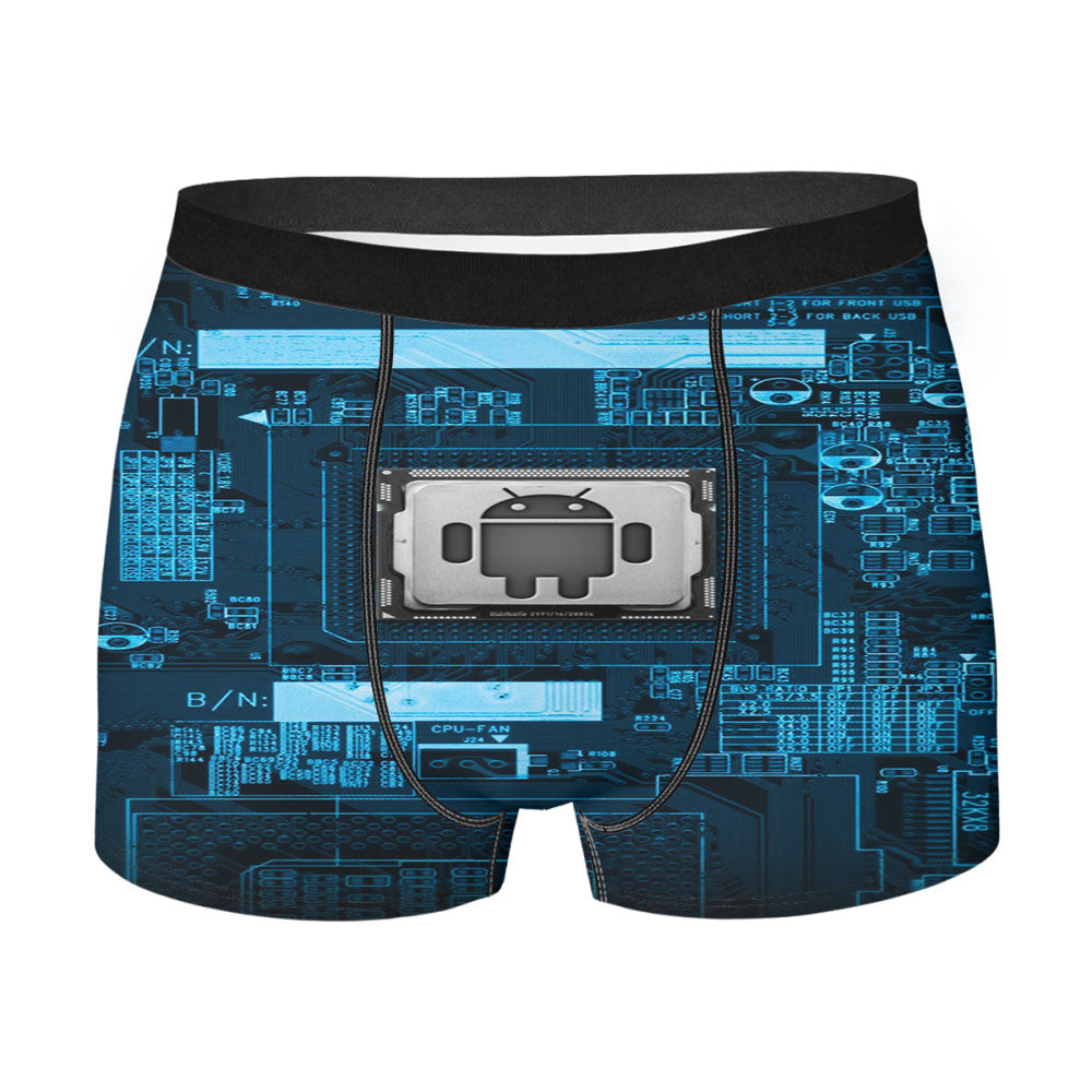 Android Circuit Technology Men'S Boxer Briefs