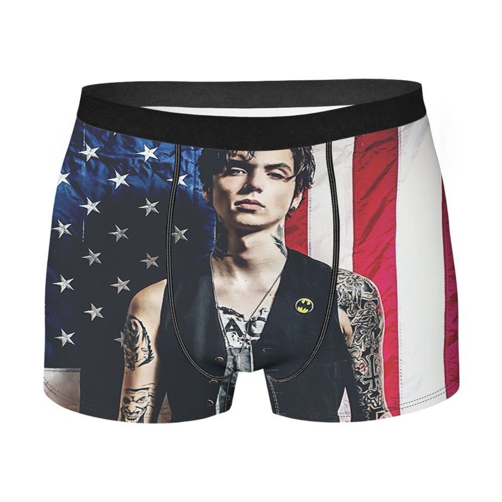 Andy Biersack On Flag Men'S Boxer Briefs