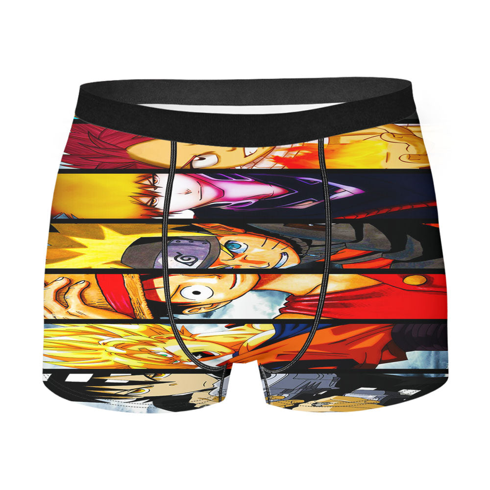 Anime Characters Collage Hero Men'S Boxer Briefs