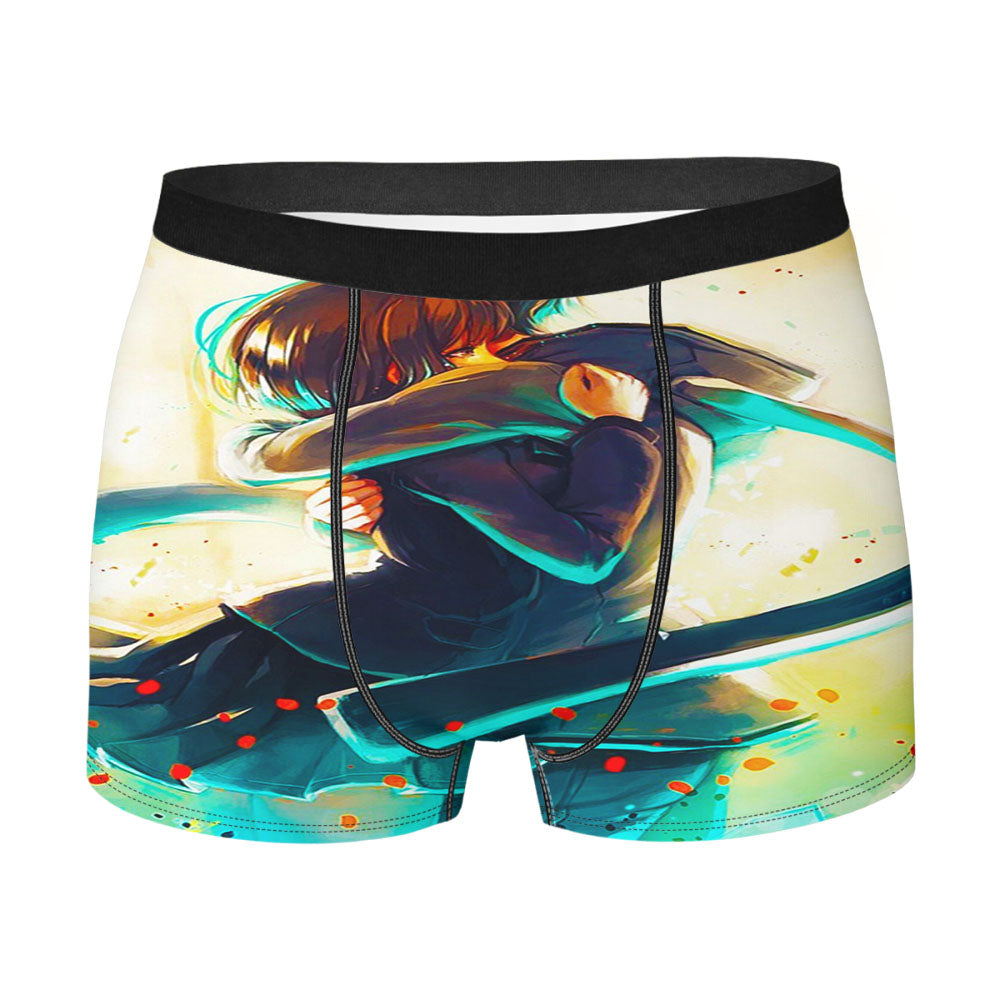 Anime Romantic Hug Men'S Boxer Briefs