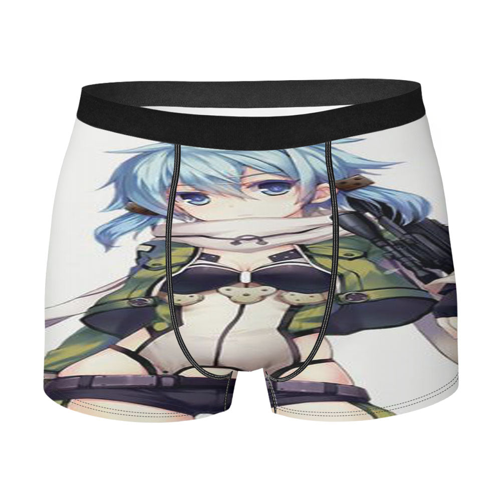 Anime Sword Art Online Ii Sinon Men'S Boxer Briefs