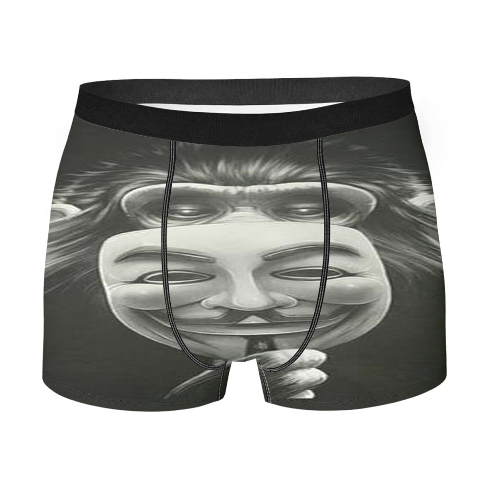 Anonymous Monkey Mask Men'S Boxer Briefs