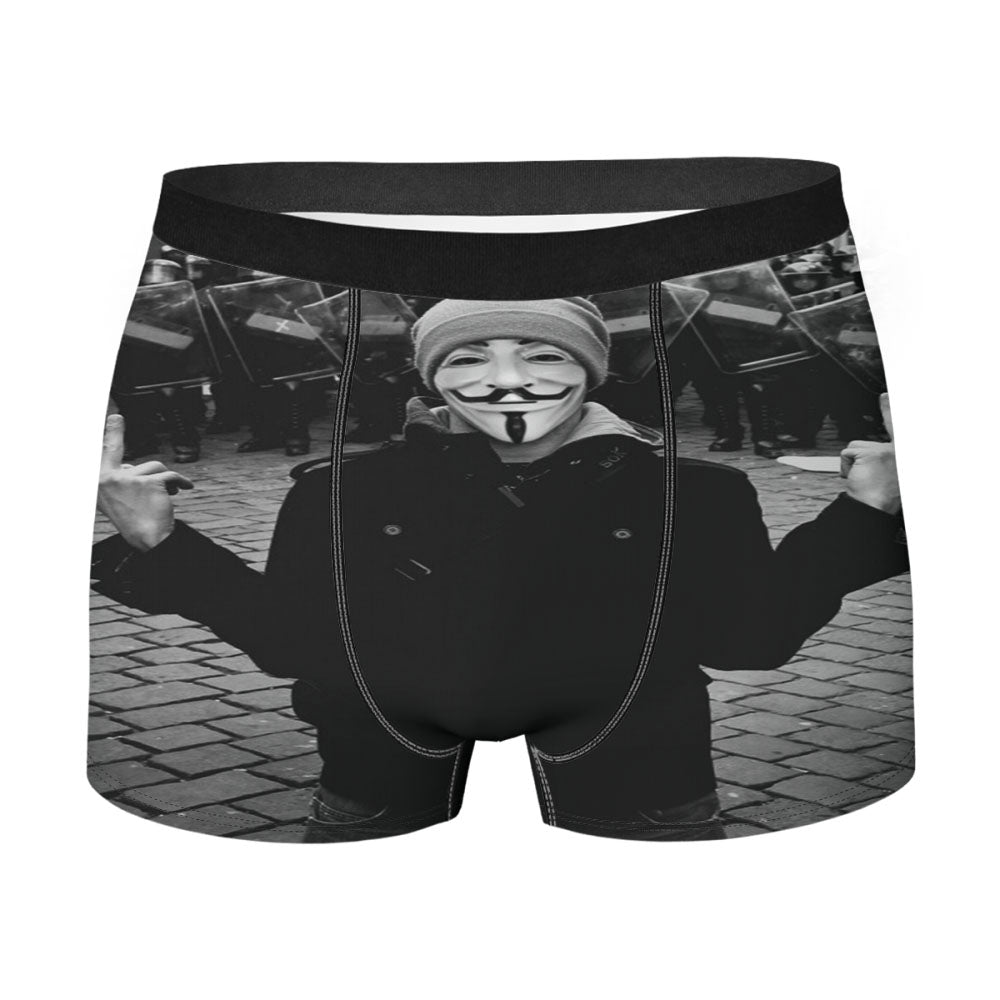 Anonymous Police Fuck Off Men'S Boxer Briefs