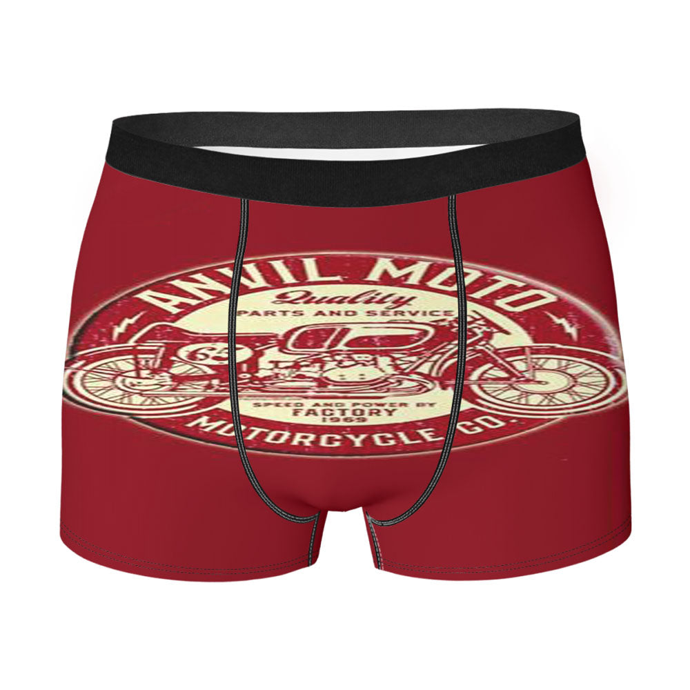 Anvil Moto Red 9 Men'S Boxer Briefs