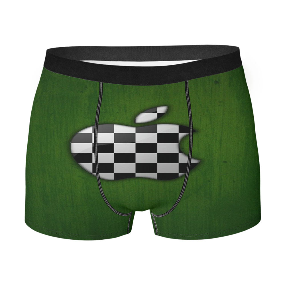 Apple Green Men'S Boxer Briefs