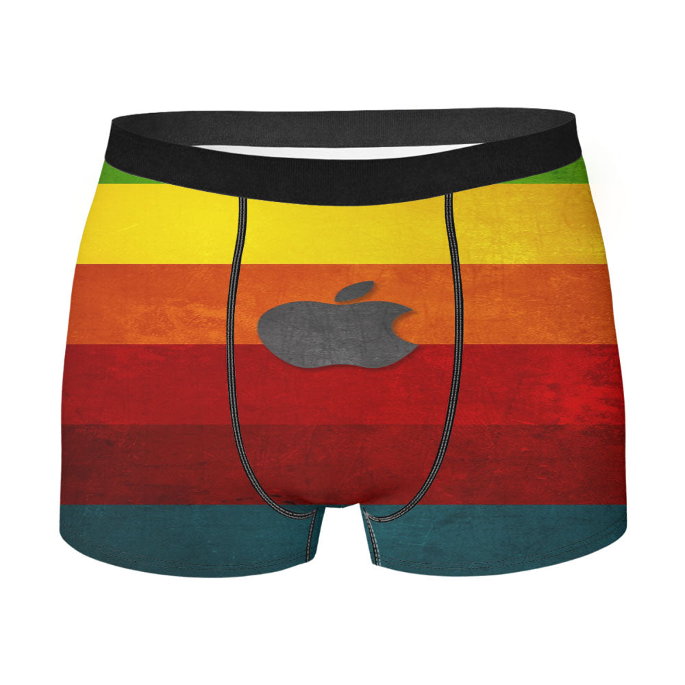 Apple Rainbow Cake Mind Men'S Boxer Briefs