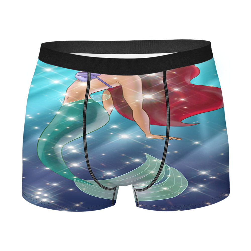 Ariel Little Mermaid Galaxy Men'S Boxer Briefs