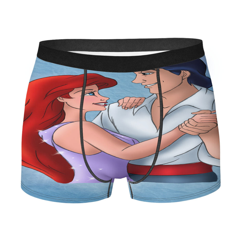 Ariel Little Mermaid Love Eric Men'S Boxer Briefs