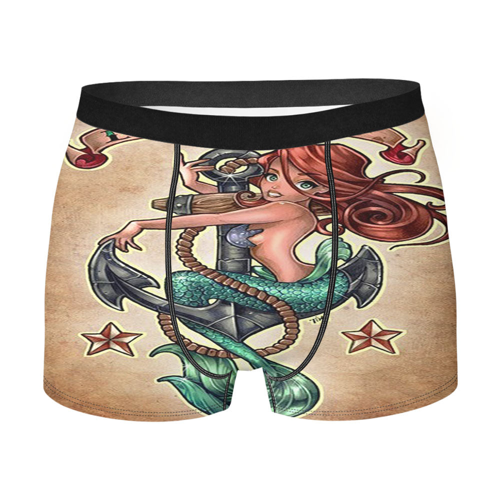 Ariel Lost At Sea Anchor Refuse Men'S Boxer Briefs