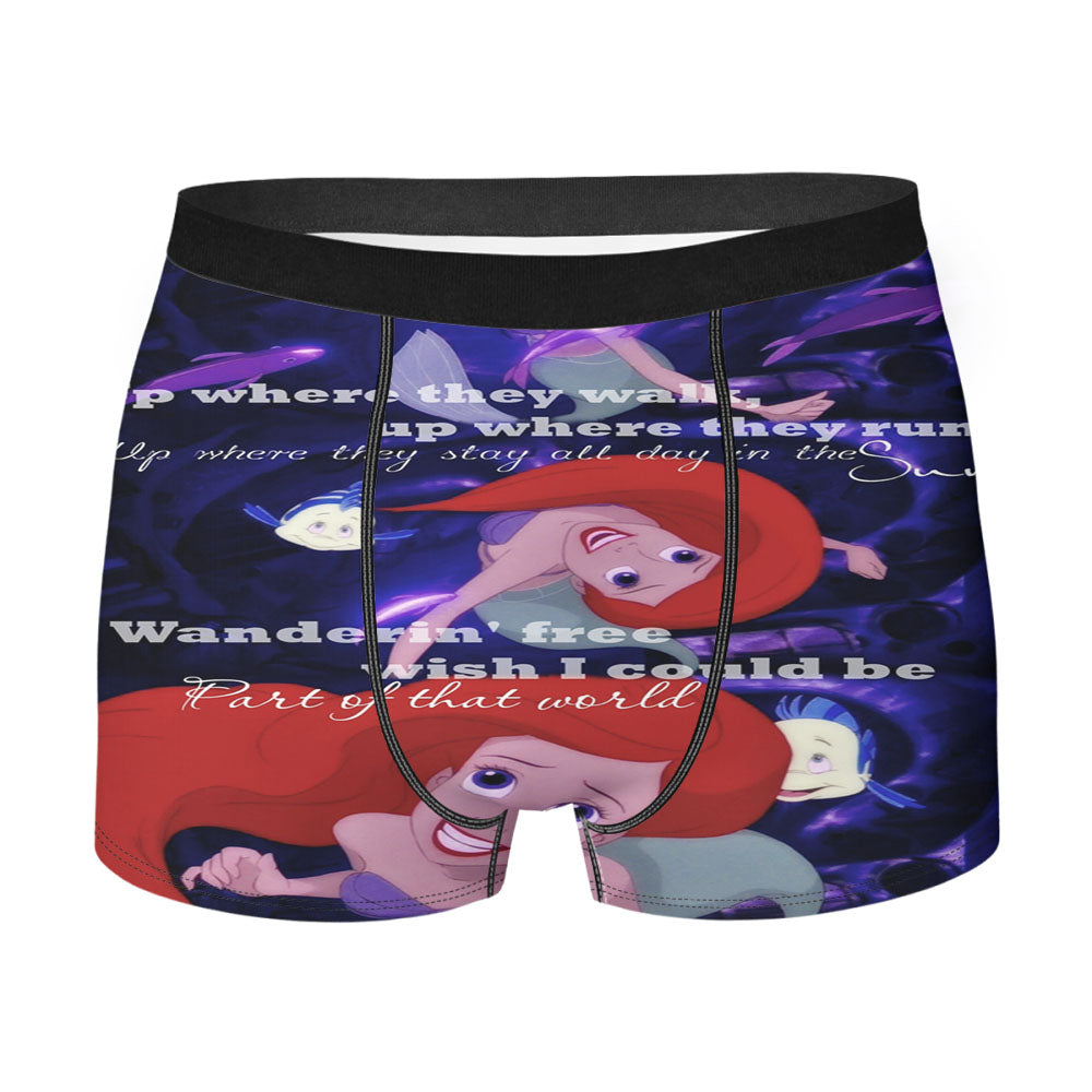 Ariel Quotes Men'S Boxer Briefs