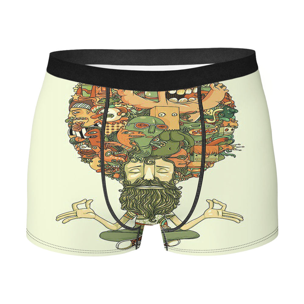 Art Peace Brain Men'S Boxer Briefs