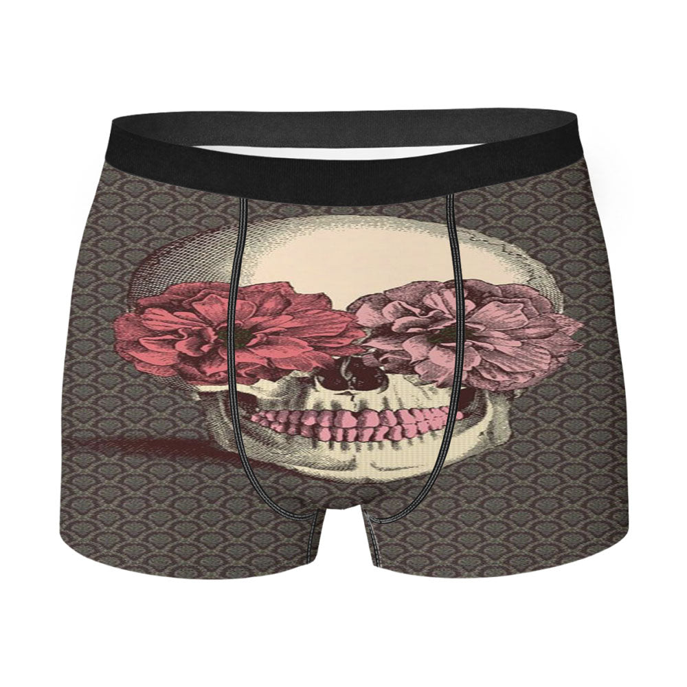 Art Skull Men'S Boxer Briefs