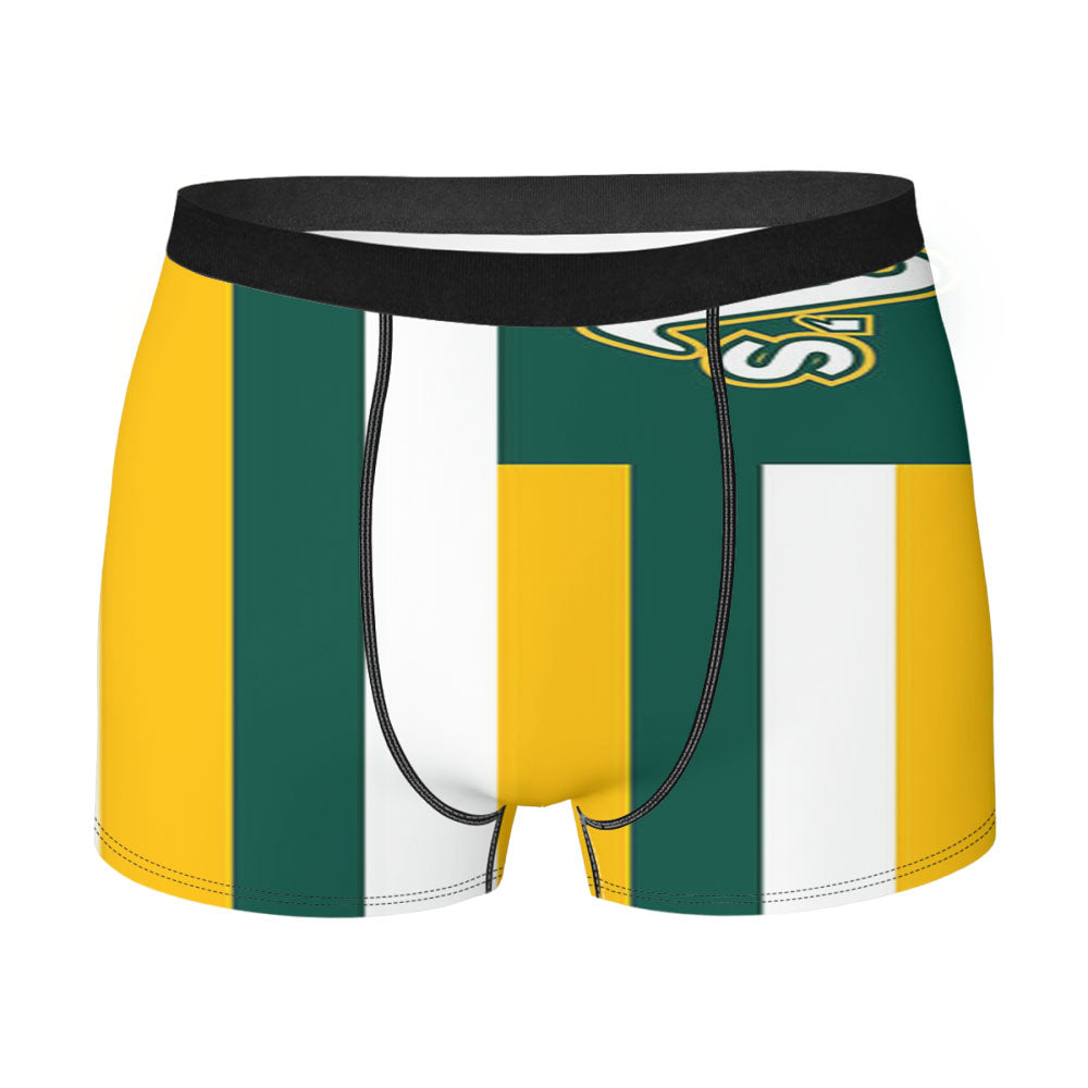 As Green Yellow Men'S Boxer Briefs
