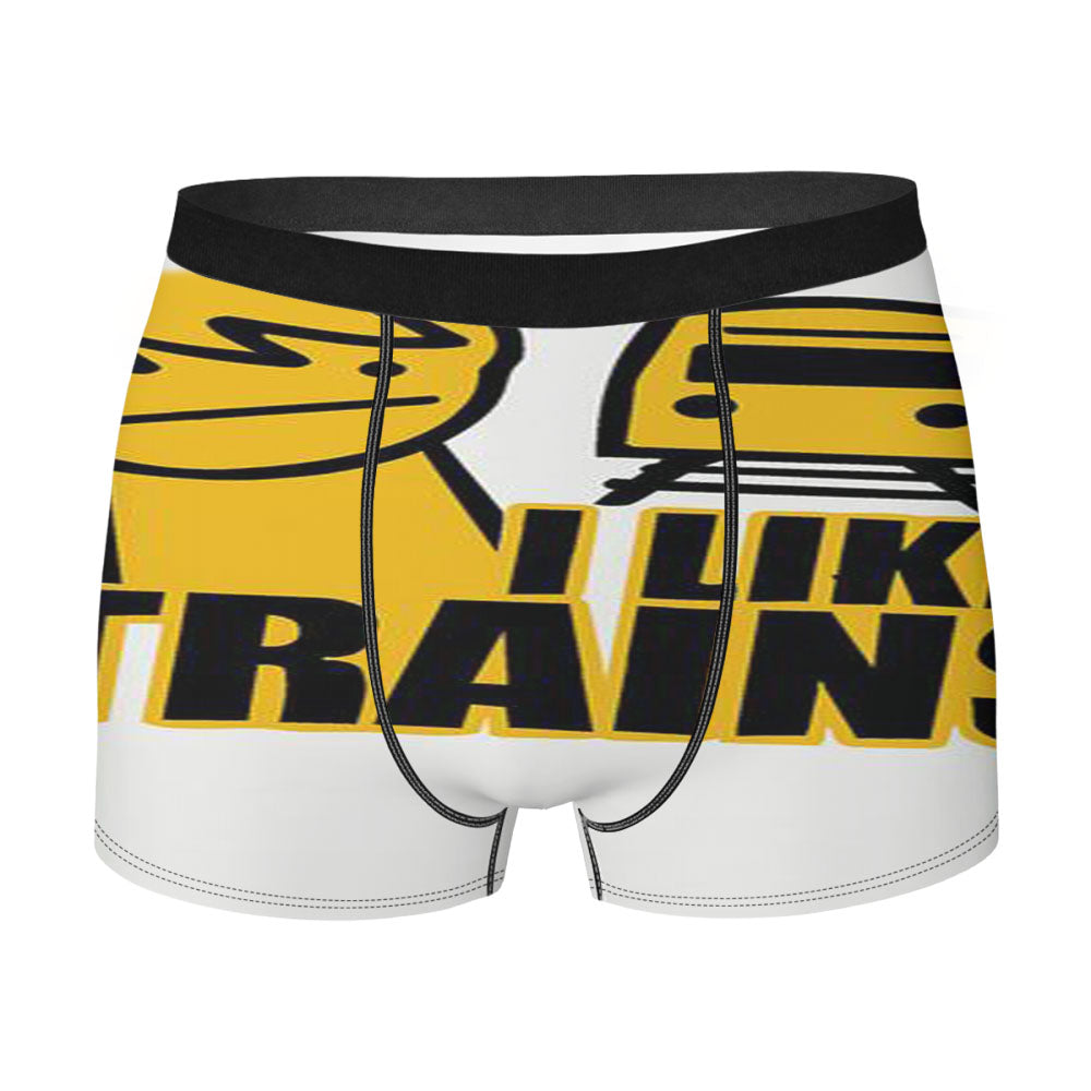 Asdf I Like Trains Video Movie Funny Men'S Boxer Briefs