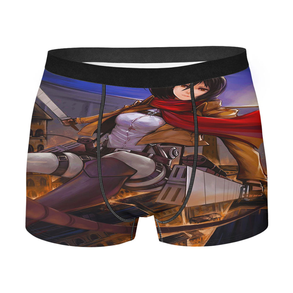 Attack On Titan Mikasa Maneuver Gear Men'S Boxer Briefs