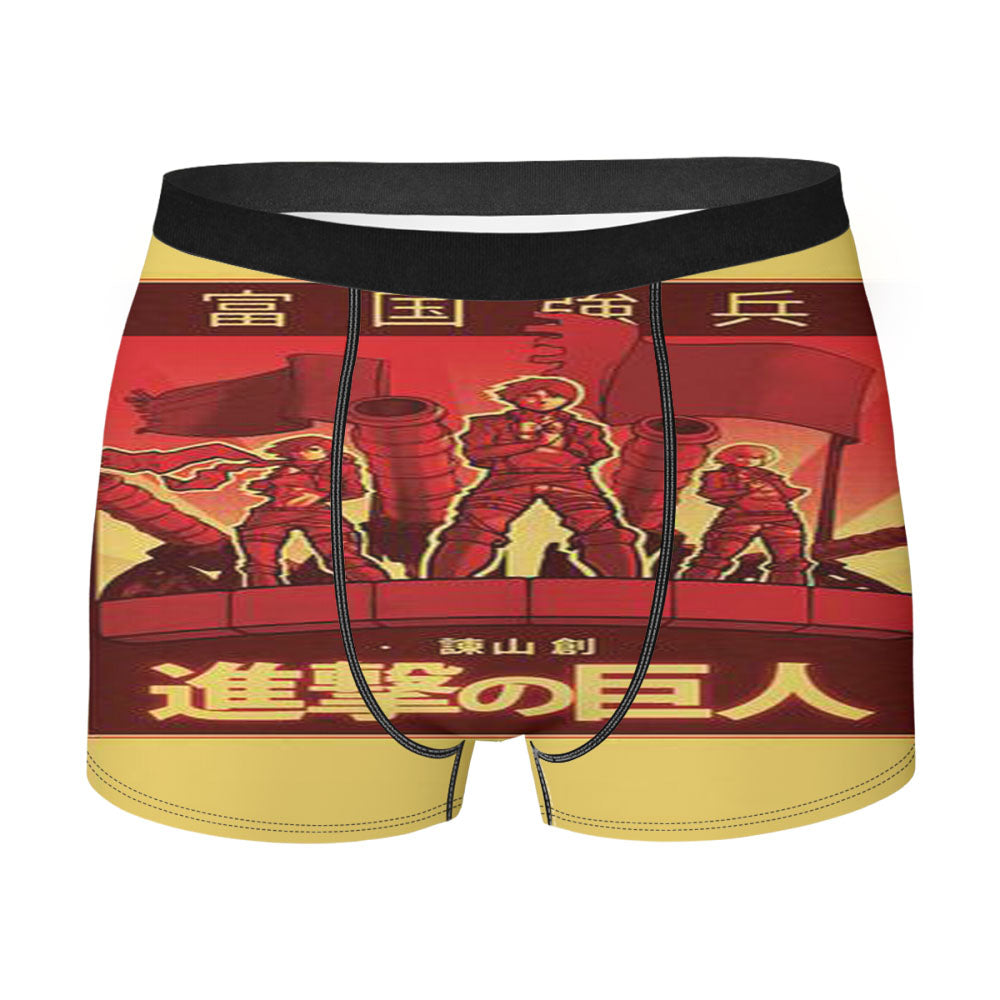 Attack On Titan Propaganda Poster Men'S Boxer Briefs