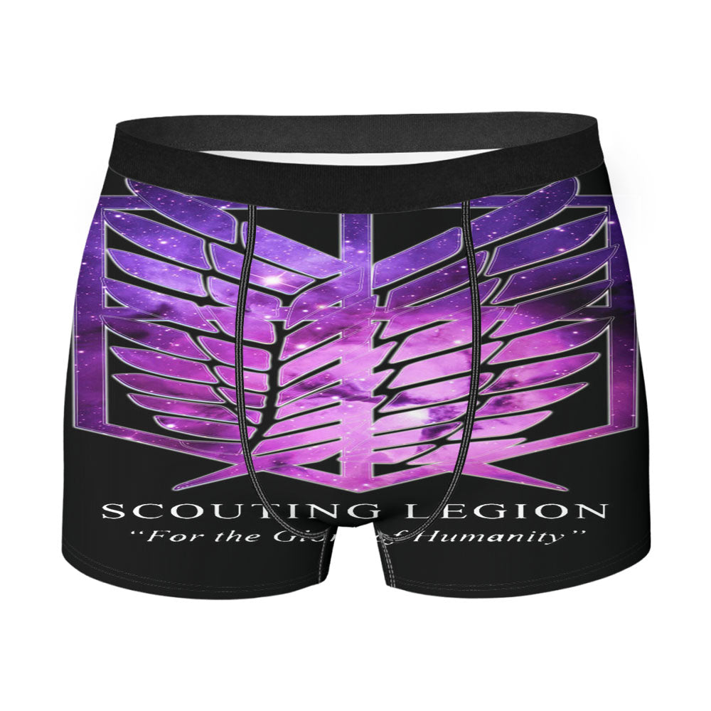 Attack On Titan Scouting Legion Galaxy Men'S Boxer Briefs