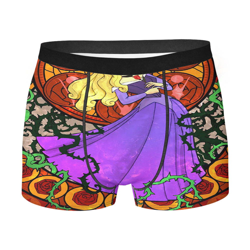 Aurora Stained Glass Men'S Boxer Briefs