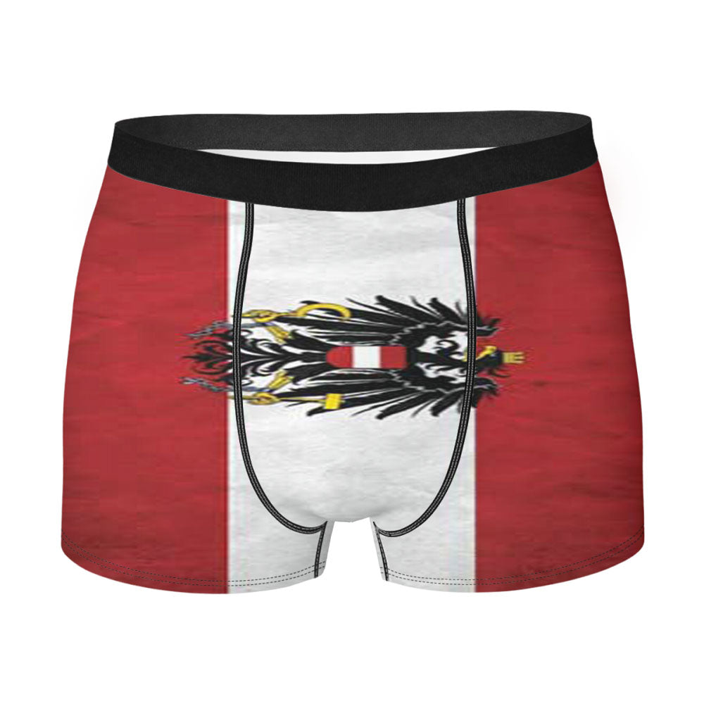 Austria Flag Texture Men'S Boxer Briefs