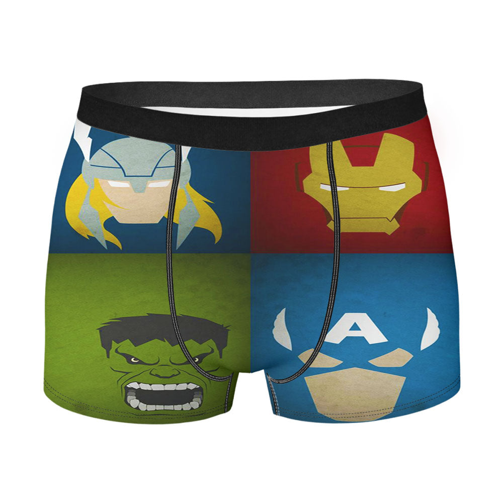 Avengers 2X2 Face Men'S Boxer Briefs