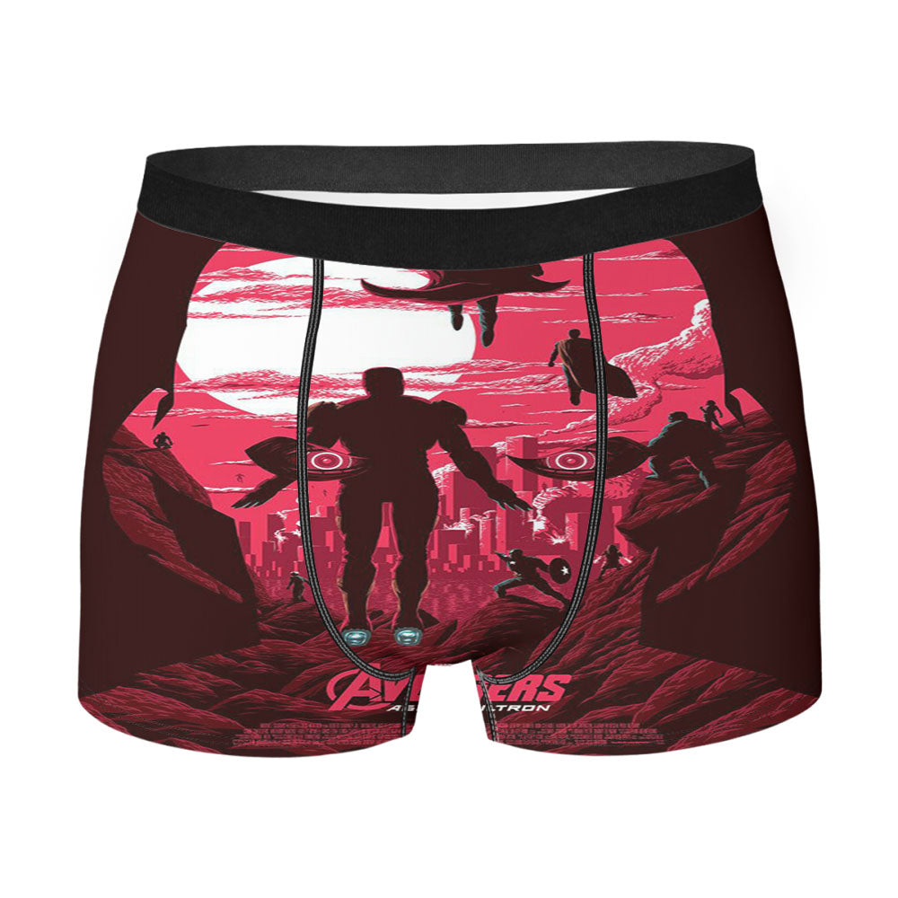 Avengers Age Of Ultron Poster Pink Men'S Boxer Briefs