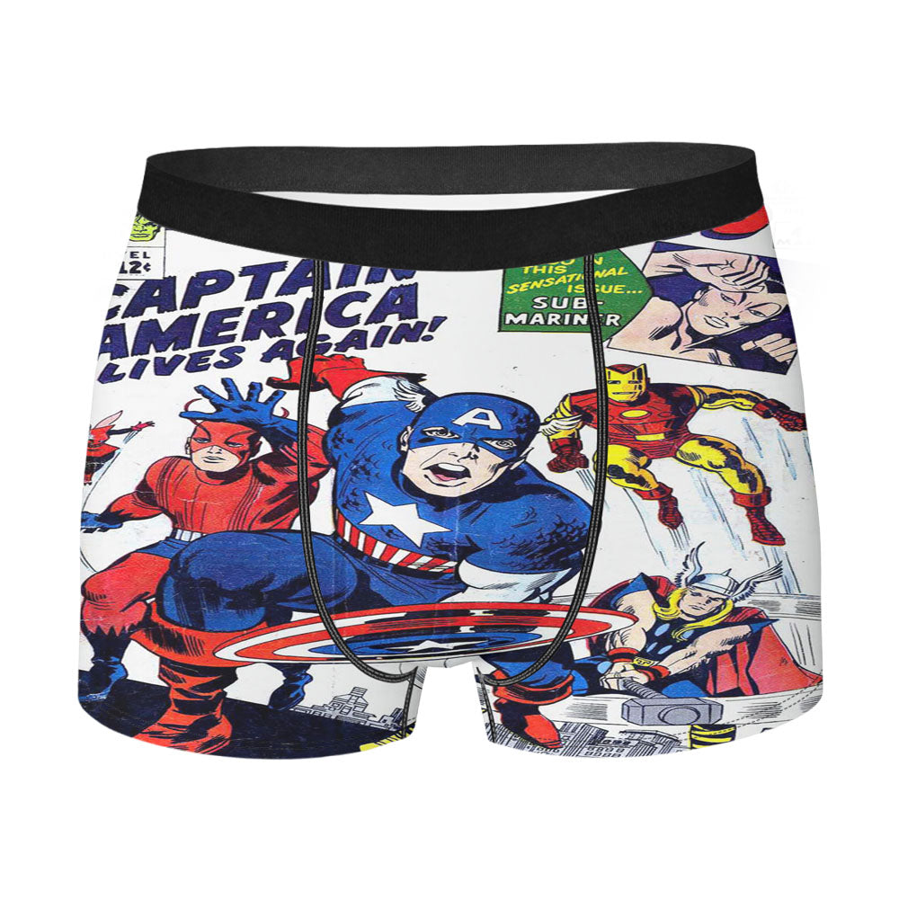 Avengers Captain America Men'S Boxer Briefs