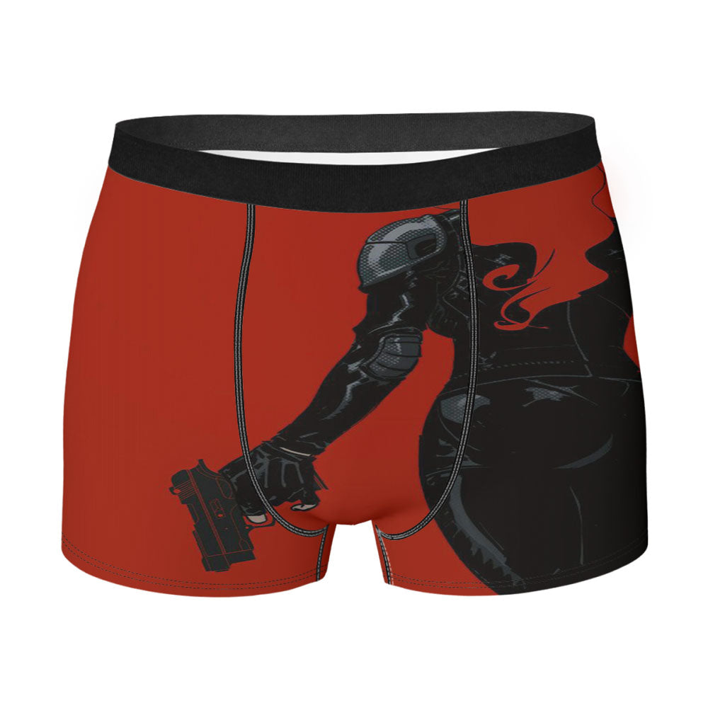 Avengers Red Guns Women Men'S Boxer Briefs