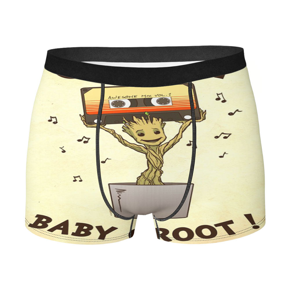 Baby Groot Dancing Awesome Mix Men'S Boxer Briefs