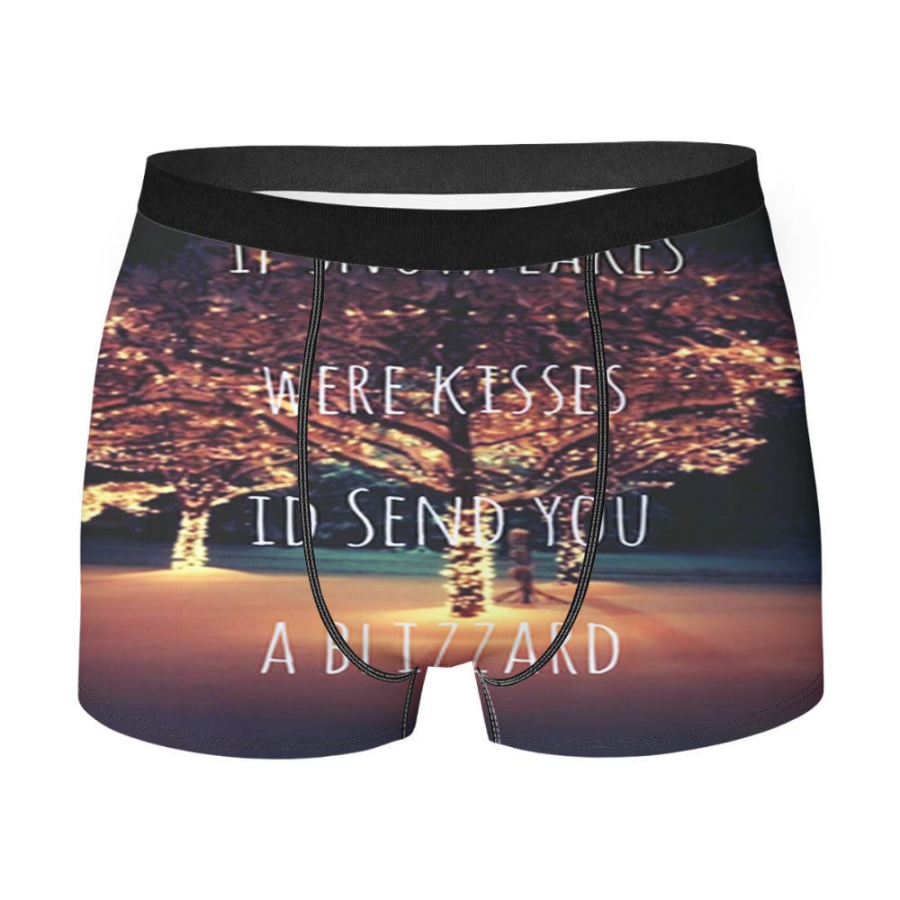 Baby It'S Cold Outside Snowflake Quotes Men'S Boxer Briefs