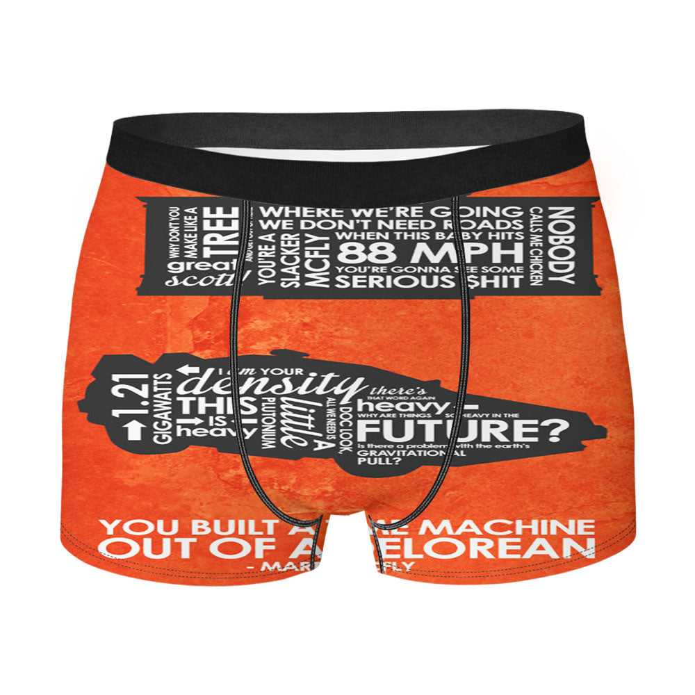 Back To The Future Quotes Men'S Boxer Briefs