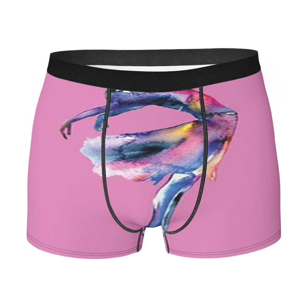 Ballerina Watercolor Pink Men'S Boxer Briefs