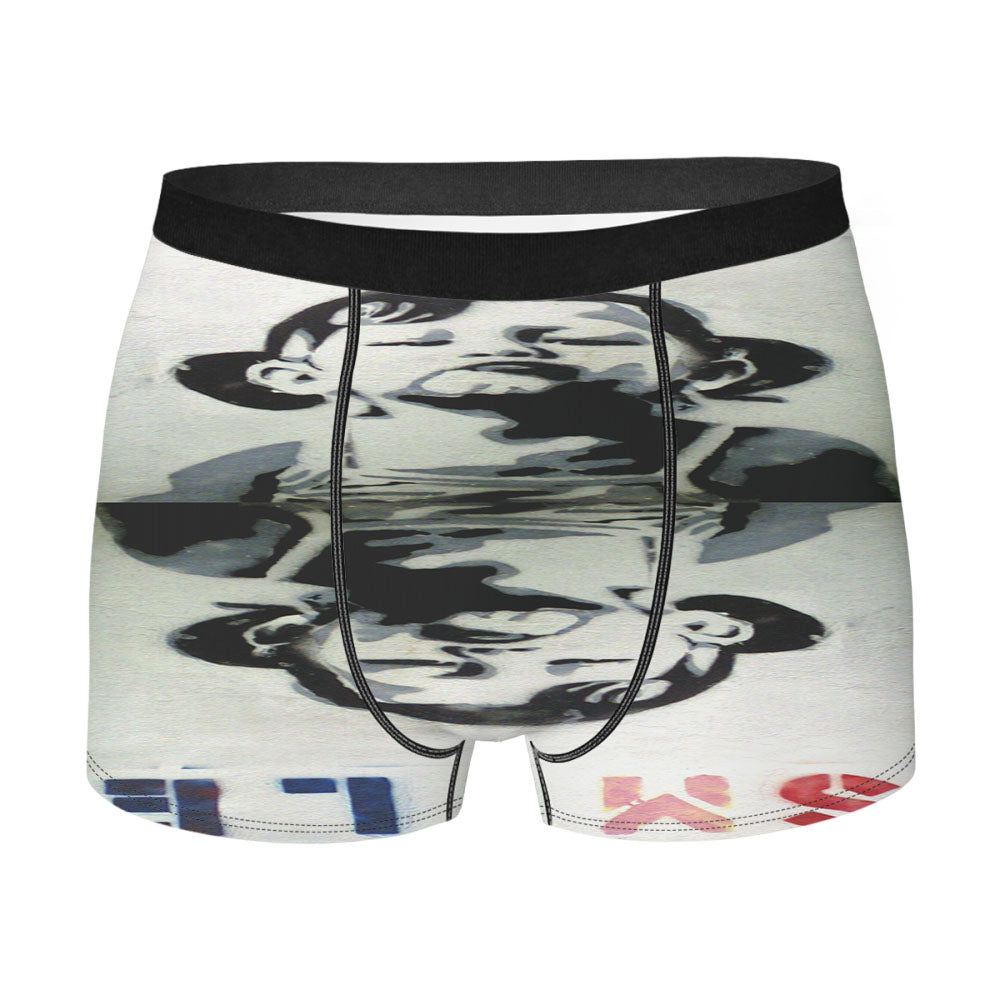 Banksy Graffiti Smile Colorful Men'S Boxer Briefs