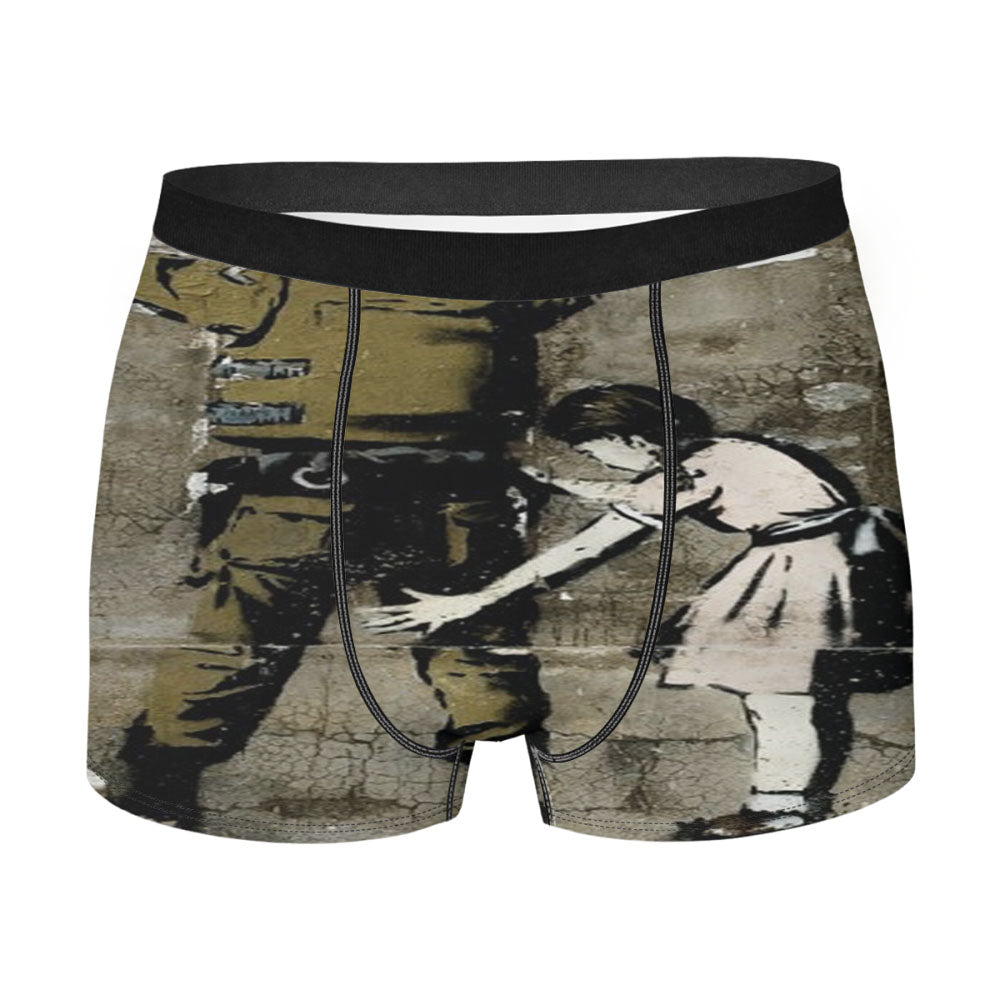 Banky Army And Girl Men'S Boxer Briefs