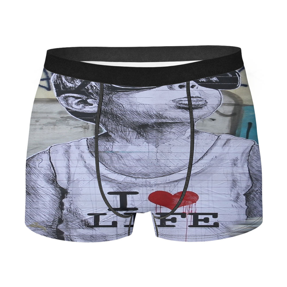 Banky I Love My Life Men'S Boxer Briefs