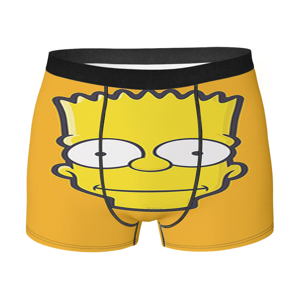 Bart Face Art Illust Yellow Minimal Men'S Boxer Briefs