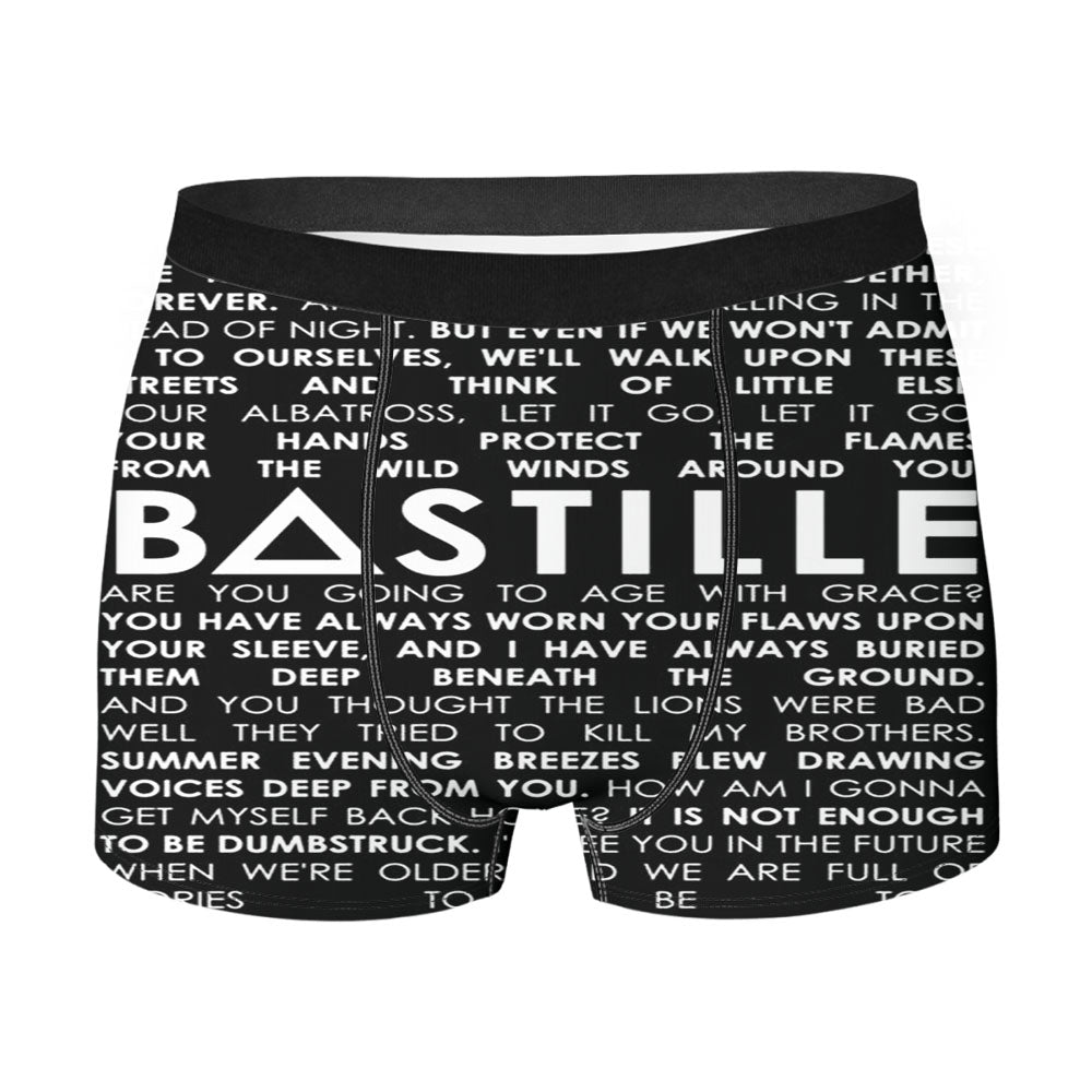 Bastille Lyrics Quotes Men'S Boxer Briefs