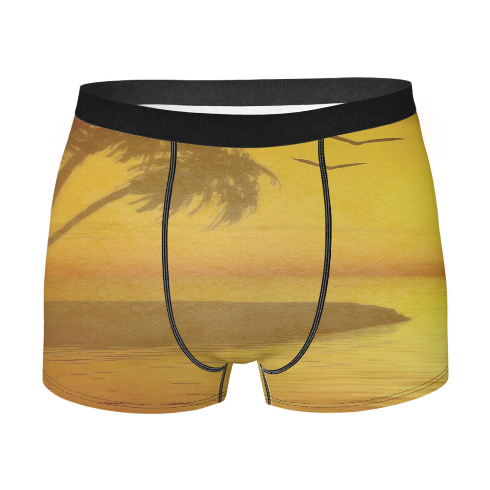 Beach Sunset Men'S Boxer Briefs