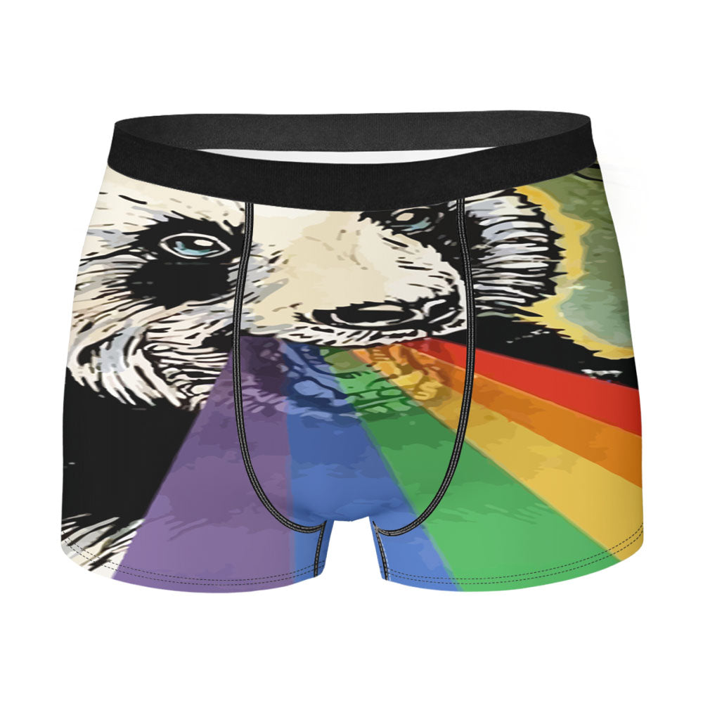 Bear Purple Rainbow Men'S Boxer Briefs