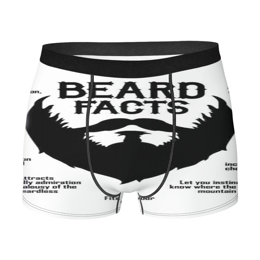 Beard Facts Men'S Boxer Briefs
