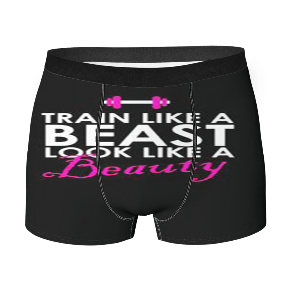 Beast And Beauty Quote Men'S Boxer Briefs