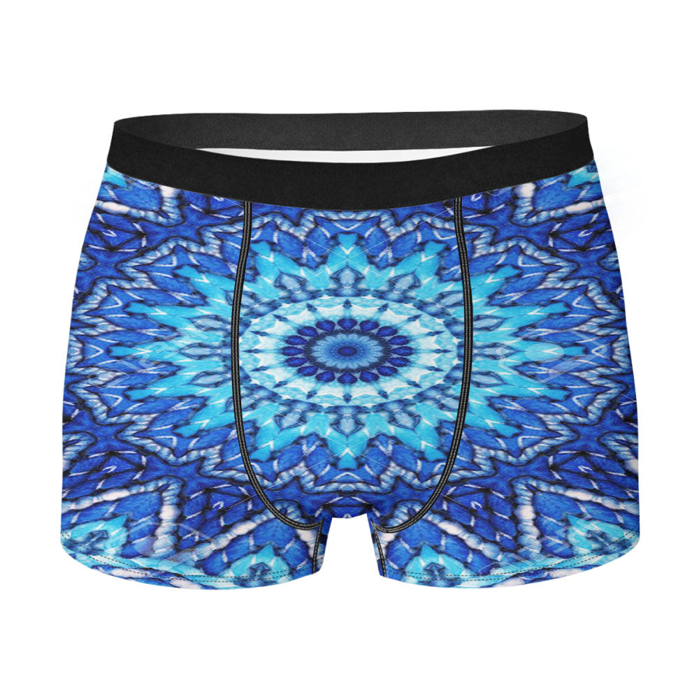 Beautiful Blue Mandala Men'S Boxer Briefs