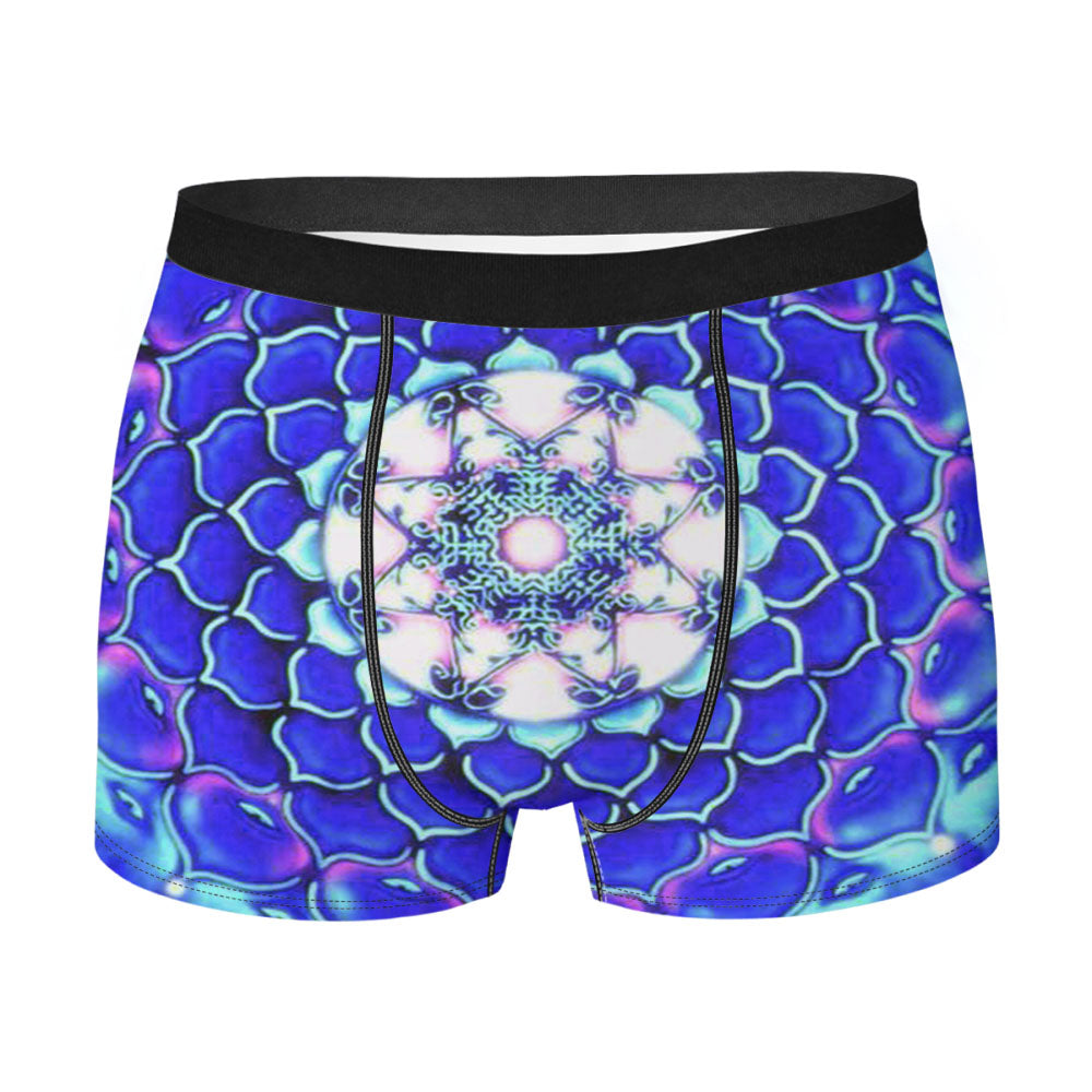 Beautiful Blue Mandala 2 Men'S Boxer Briefs
