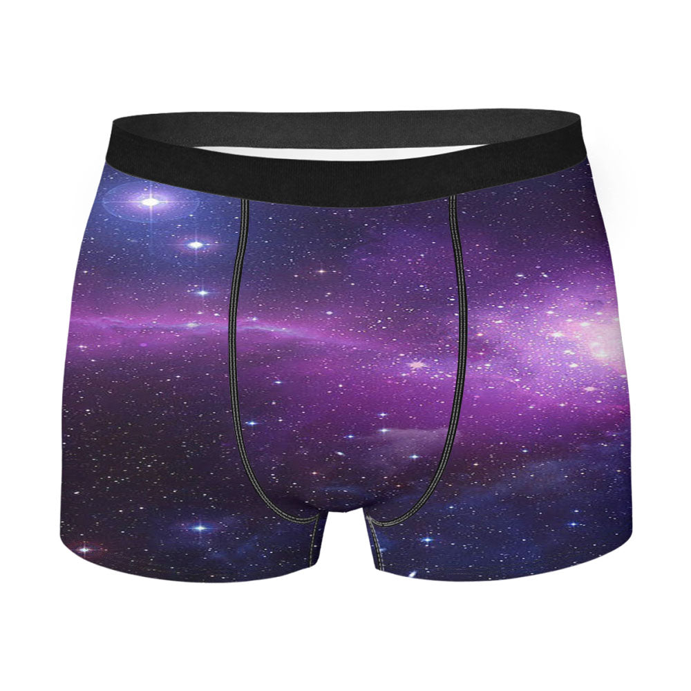 Beautiful Blue Purple Galaxy Men'S Boxer Briefs