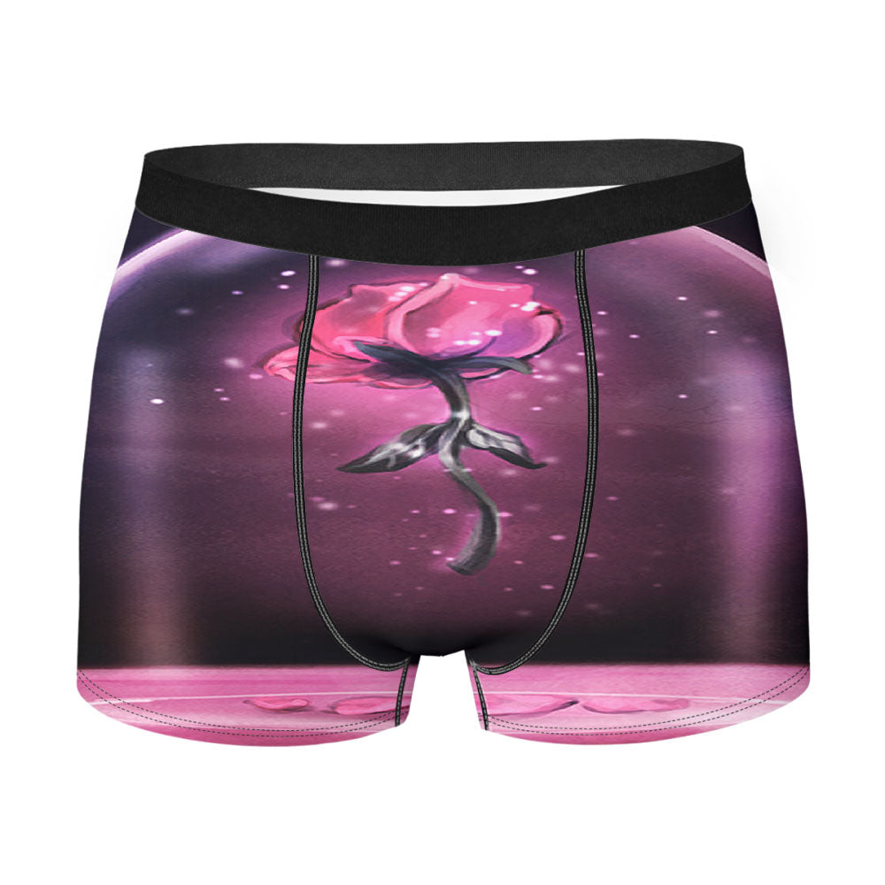 Beauty And Beast Rose Men'S Boxer Briefs