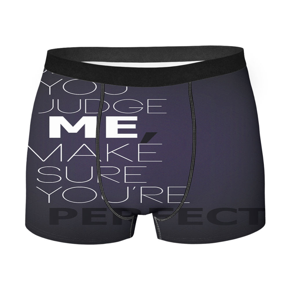 Before You Judge Me Quote Men'S Boxer Briefs