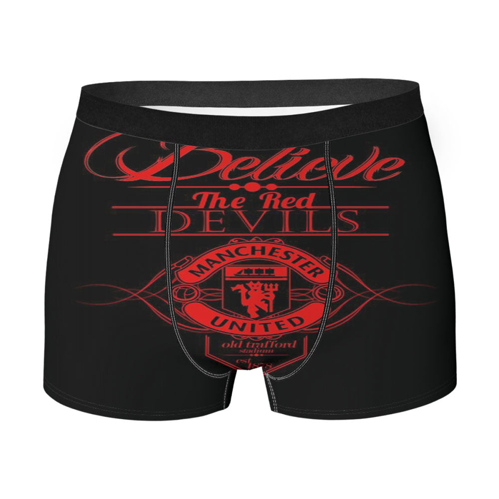 Believe The Red Devils Man United Men'S Boxer Briefs