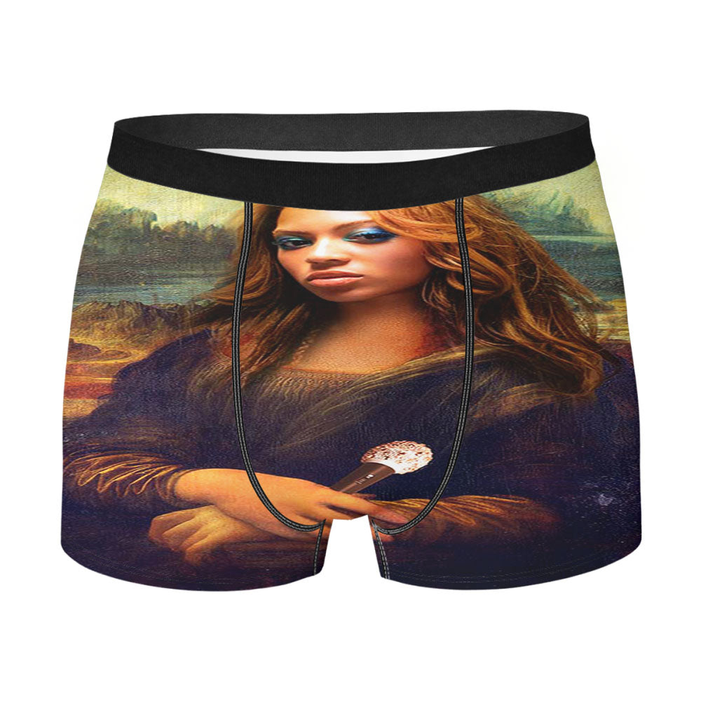 Beyince Monalisa Davinci Men'S Boxer Briefs