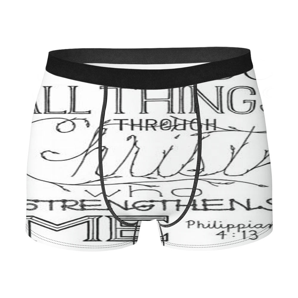 Bible Verse All Things Vines Men'S Boxer Briefs